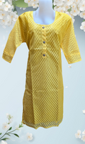 Yellow  Kurti
