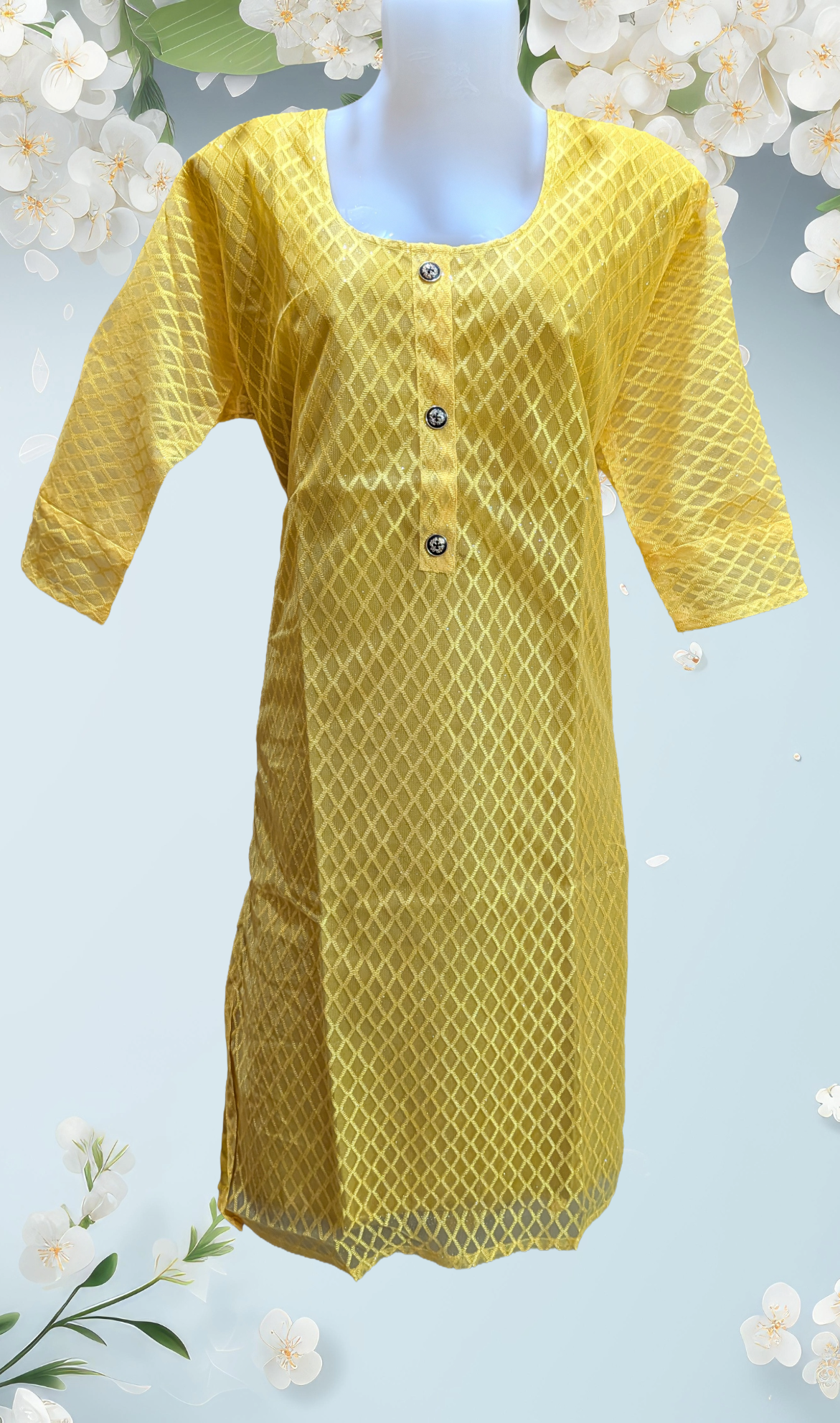 Yellow  Kurti