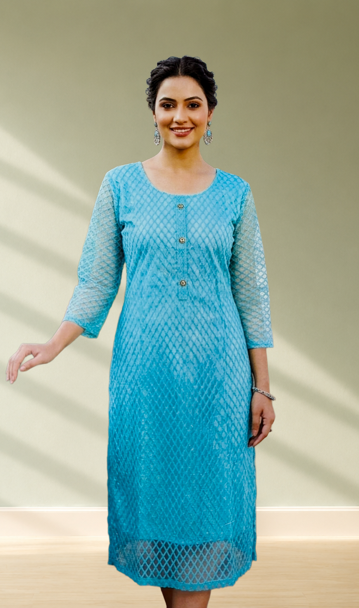 Sky Blue Kurti